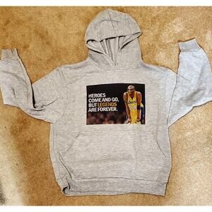 Kobe Bryant Los Angeles Lakers Grey Hoodie Legends Are Forever - Small